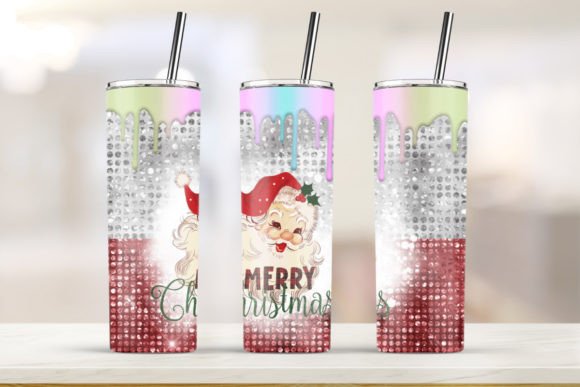 20oz Skinny Christmas Tumbler Graphics & Print Templates