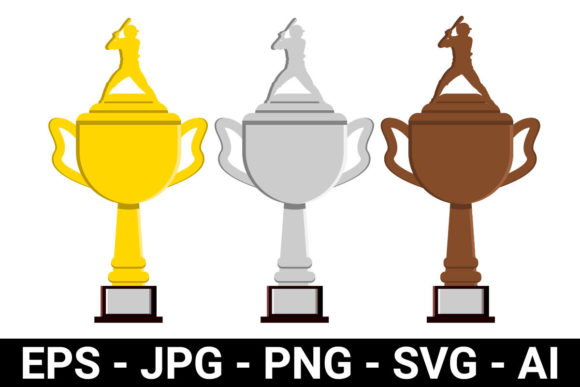 Baseball Trophy Perfect for Design Graphics