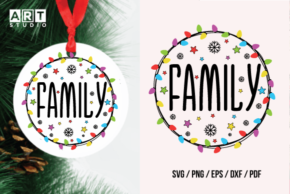 Christmas Round Ornament Sign SVG: Crafts & Graphics Review
