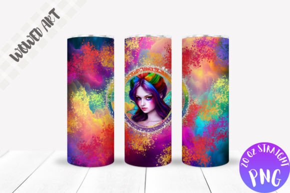 Fairy 20 Oz Skinny Tumbler Wrap Graphics and Crafts
