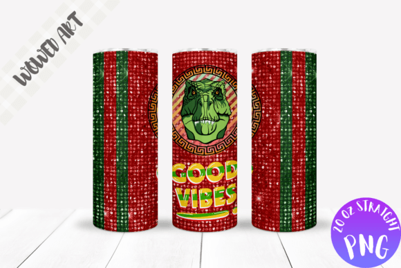 Good Vibes 20 Oz Skinny Tumbler Wrap: Graphics for Crafts