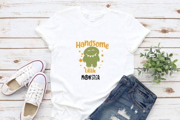 Handsome Little Monster Graphics for T-Shirt Designs