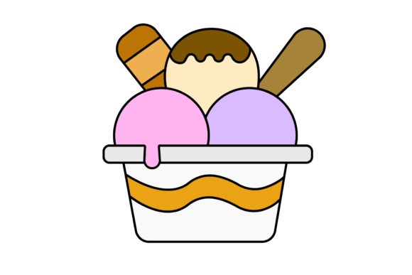 Jumbo Cup Ice Cream Graphics & Icons
