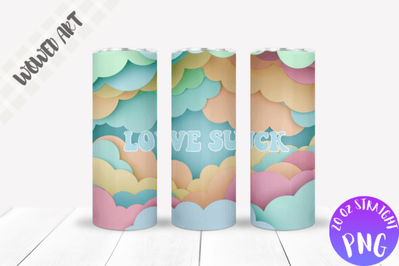 Love Suck 20 Oz Skinny Tumbler Wrap: Graphics for Crafts