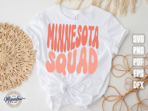 Minnesota Squad State Vintage Svg Graphics