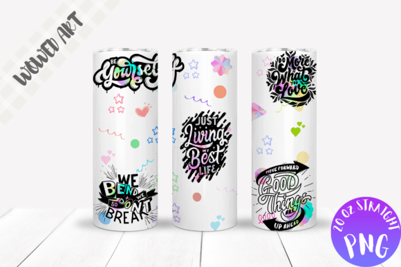 Quotes 20 Oz Skinny Tumbler Wrap: Graphics for Crafts