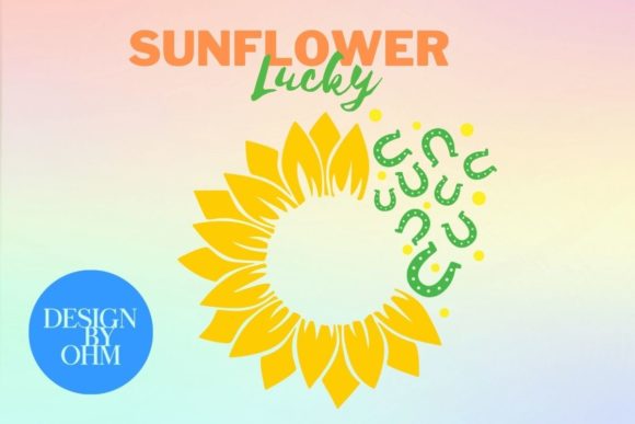Sunflower Lucky Svg: Graphics for Crafts and Digital Selling
