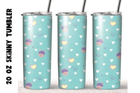 Valentines Candy Heart Wrap Graphics for Crafts
